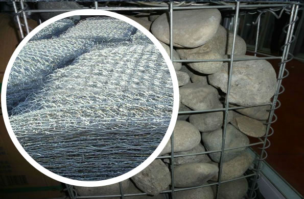 Welded Square Mesh Gabions with Galfan Coating