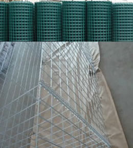 Galvanized and PVC Coated Welded Mesh Panels for Making of Gabions
